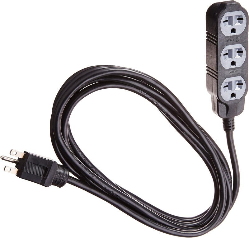Hydrofarm 12 ft Extension Cord - 240V with NEMA 6-15R Receptacles - Image 1